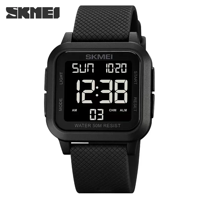 Outdoor Lighting Timer - SKMEI1894 นาฬิกาปลุกผู้ชายนาฬิกา Chrono 5Bar นาฬิกาทหารกันน้ําจอแสดงผล LED