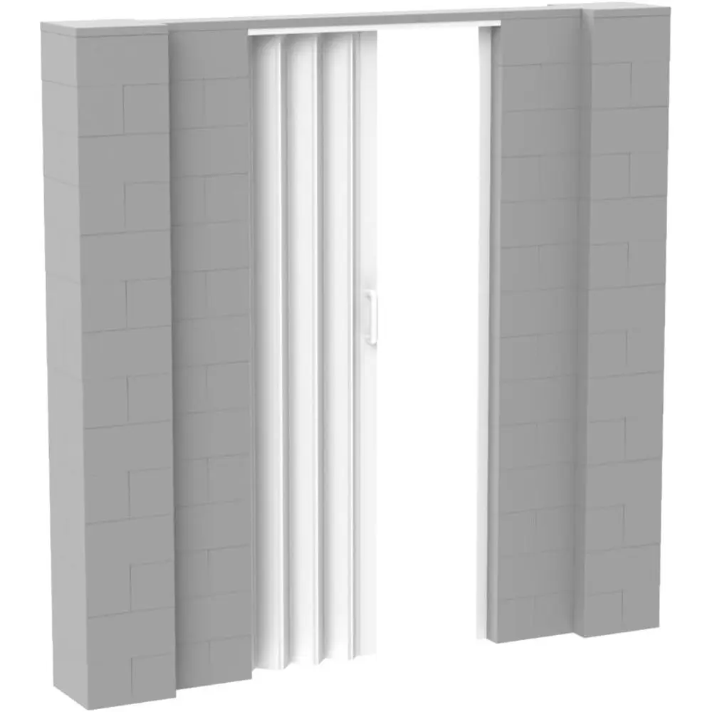 Outdoor Lighting Wall - ชุดผนังสำเร็จรูปขนาด 7' x 7' พร้อมประตูพับ |