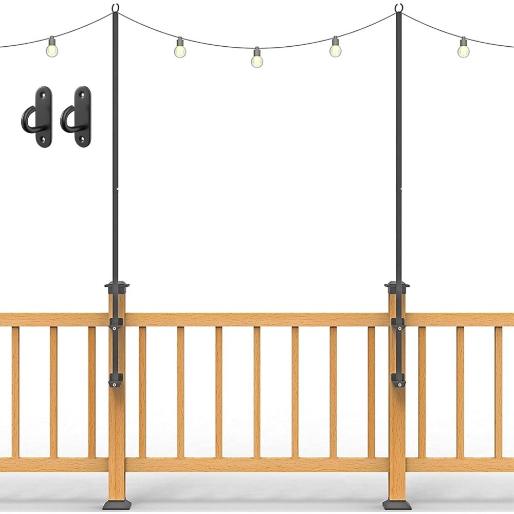 Outdoor Lighting Wall - เสาไฟสตริง 2 ชิ้น - เสาไฟสแตนเลสสูง 6.5