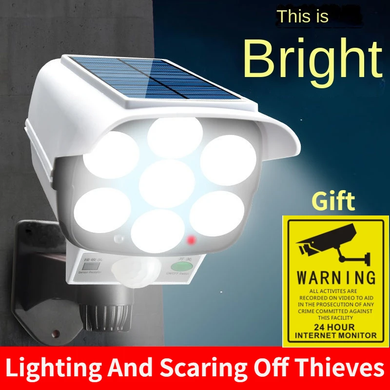 Photocell Outdoor Lighting - กลางแจ้งพลังงานแสงอาทิตย์ Light Motion Sensor กล้อง Dummy