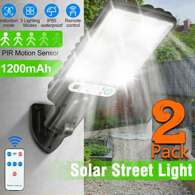 Photocell Outdoor Lighting - ไฟสวนพลังงานแสงอาทิตย์กลางแจ้งพร้อมเซ็นเซอร์ตรวจจับความเคลื่อนไหวของร่างกายมนุษย์ 3 โหมด สำหรับระเบียง โรงรถ ลานบ้าน