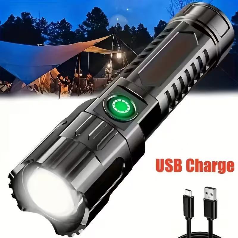 Outdoor Lighting Junction Box - ไฟฉาย LED กำลังสูงรุ่นใหม่ ชาร์จผ่าน USB ได้