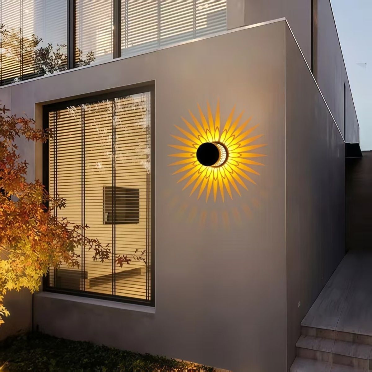Outdoor Lighting Pathway - ไฟสวนเซ็นเซอร์พลังงานแสงอาทิตย์ ไฟ LED กันน้ำสำหรับภายนอกอาคาร เหมาะสำหรับทางเดิน ลานบ้าน