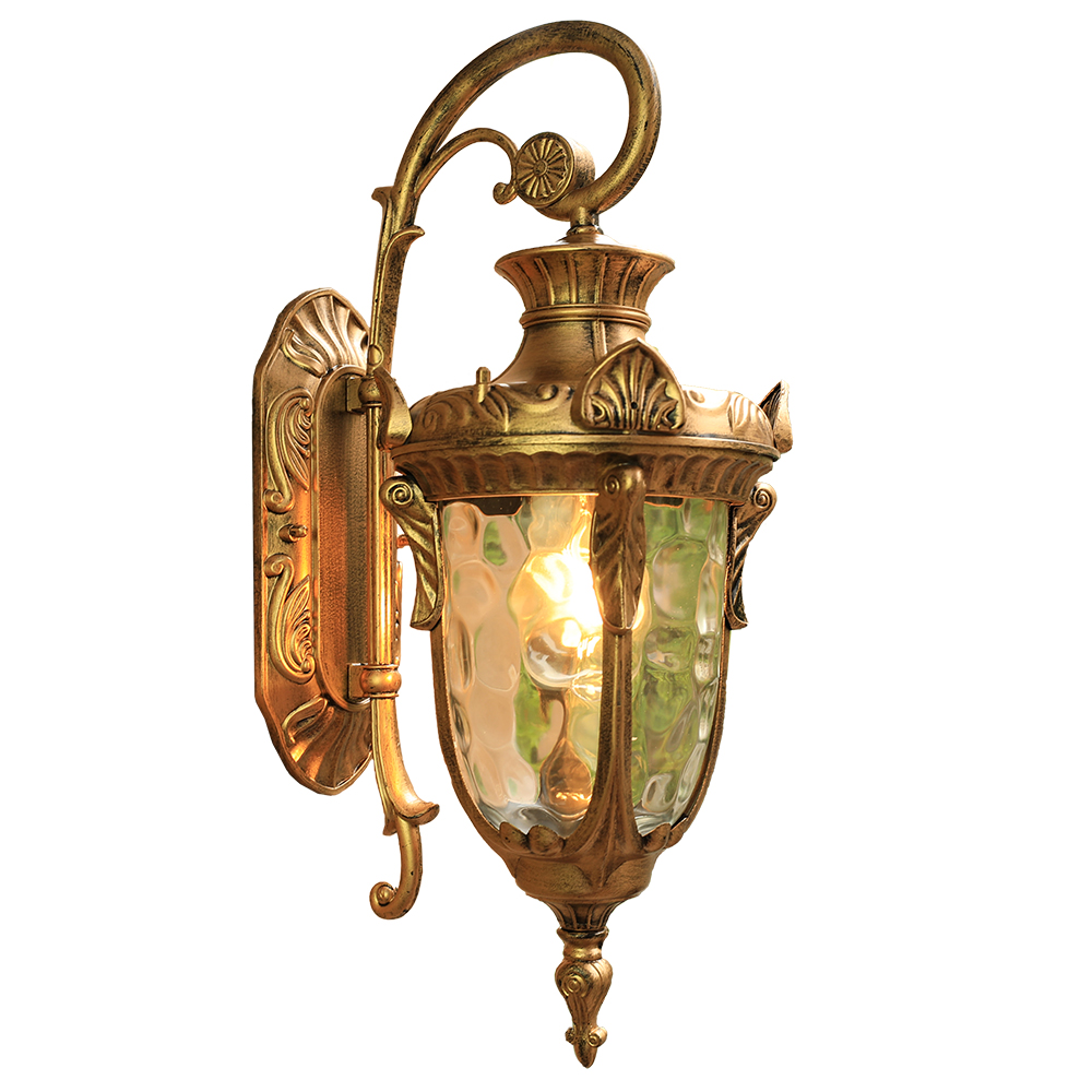 Xl Outdoor Lighting - ยุโรปกลางแจ้งโคมไฟติดผนังสไตล์ Retro Retro ด้านนอกกันน้ำ O สวนไฟ