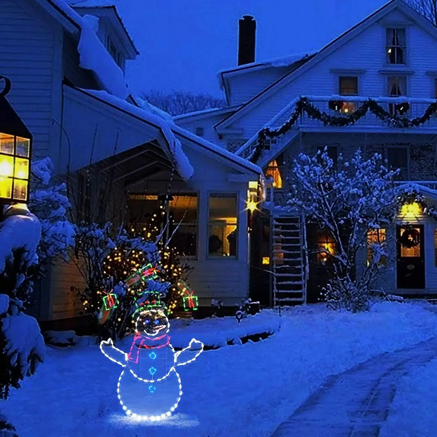 ไฟประดับลูกโลกหิมะเคลื่อนไหว L - Outdoor Lighting For Backyard บทวิจารณ์และราคา