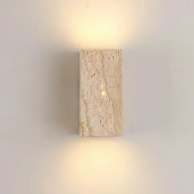 สีเหลือง Travertine หินโคมไฟติ - Outdoor Lighting On House บทวิจารณ์และราคา