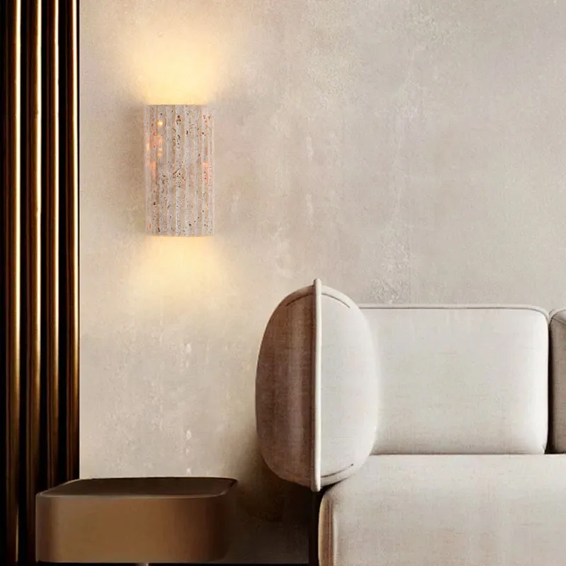 สีเหลือง Travertine หินโคมไฟติ - Outdoor Lighting On House บทวิจารณ์และราคา