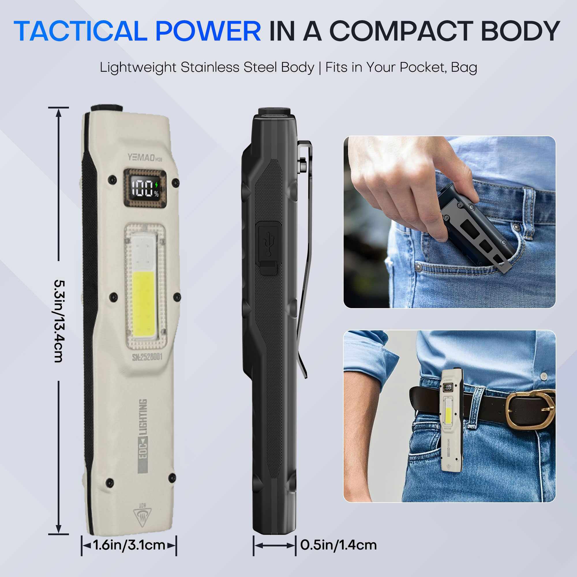 แบบพกพา 880LM YEMAO M28 Ultra- - Outdoor Lighting Junction Box บทวิจารณ์และราคา