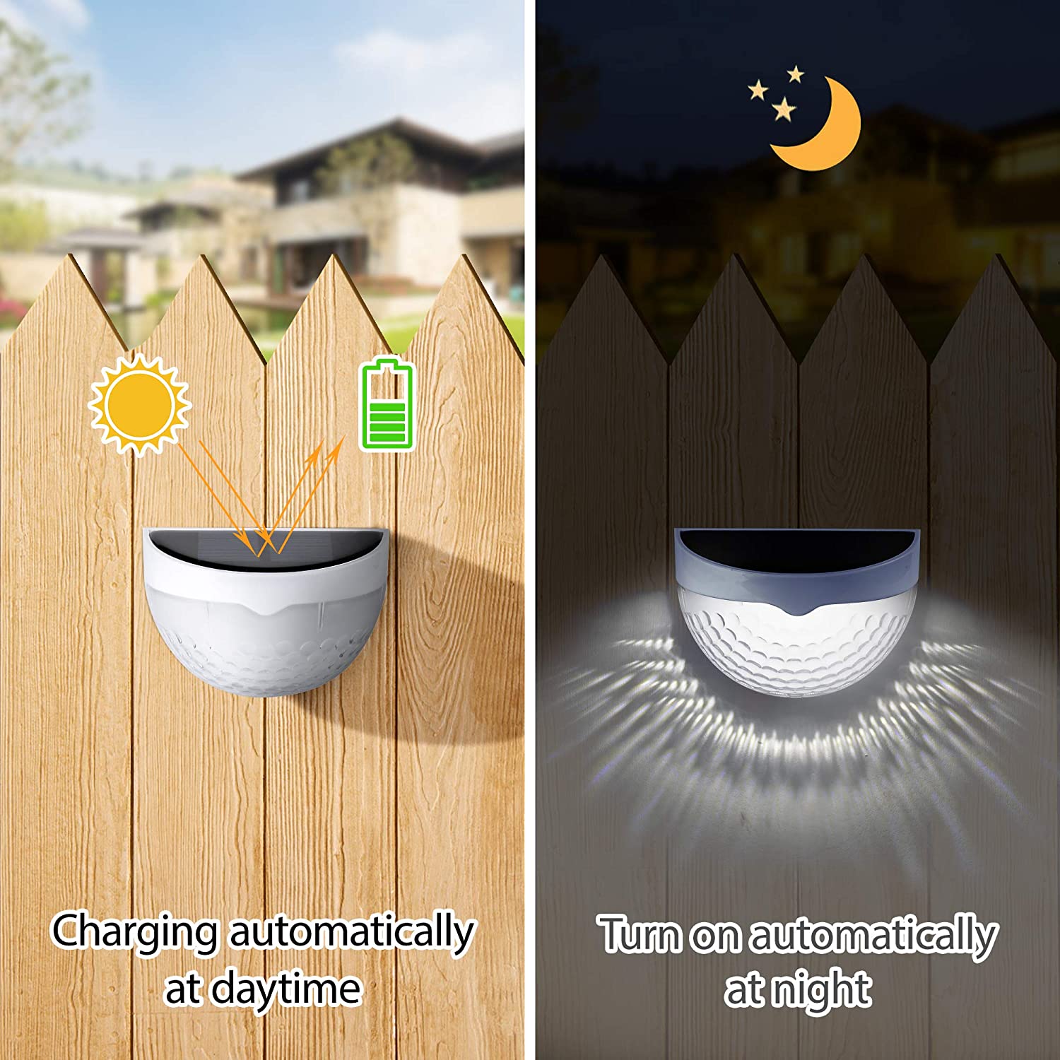 ไฟ LED พลังงานแสงอาทิตย์ โคมไฟ - Photocell Outdoor Lighting บทวิจารณ์และราคา