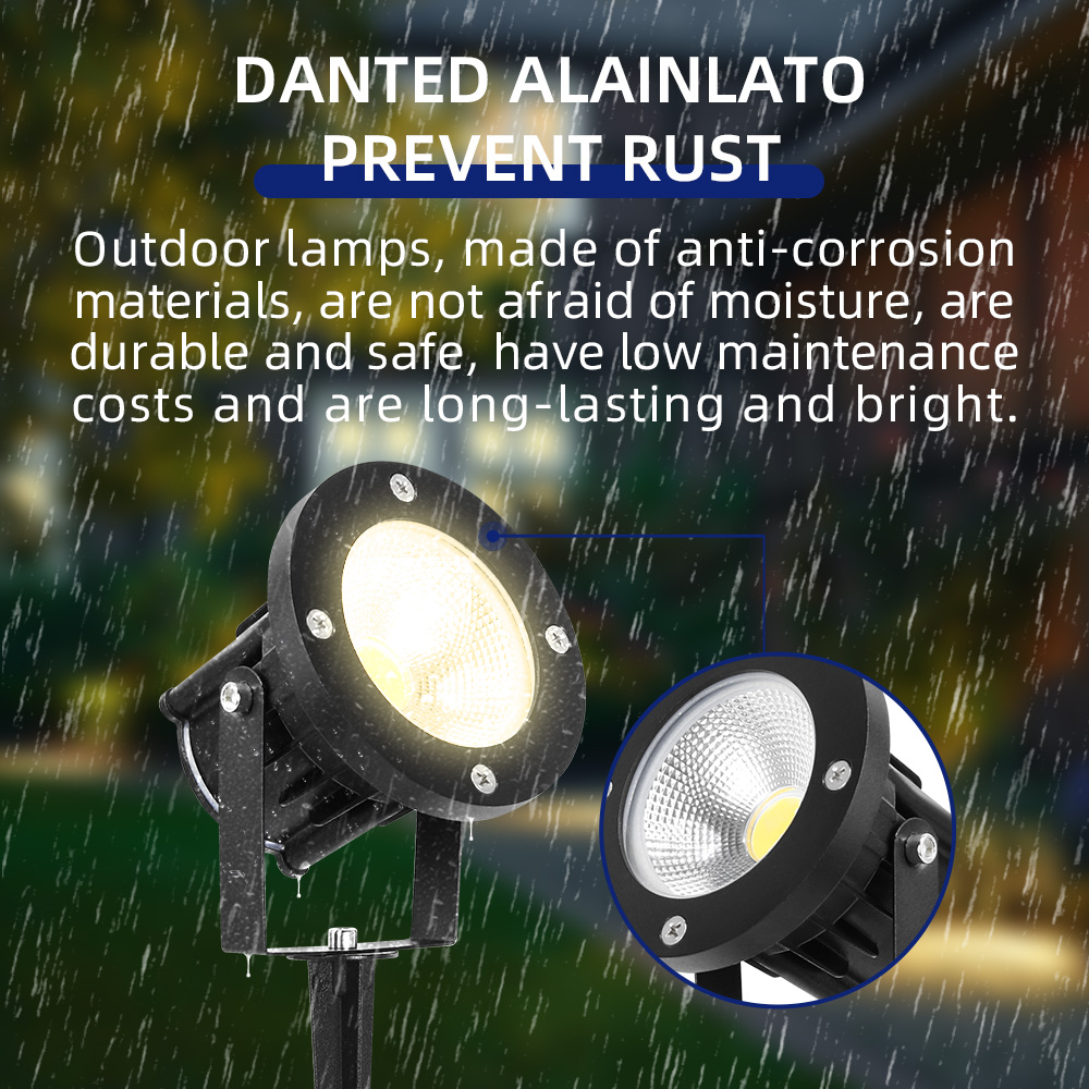 LED GU10 ไฟสวนโคมไฟสนามหญ้ากลา - Outdoor Lighting For Backyard บทวิจารณ์และราคา