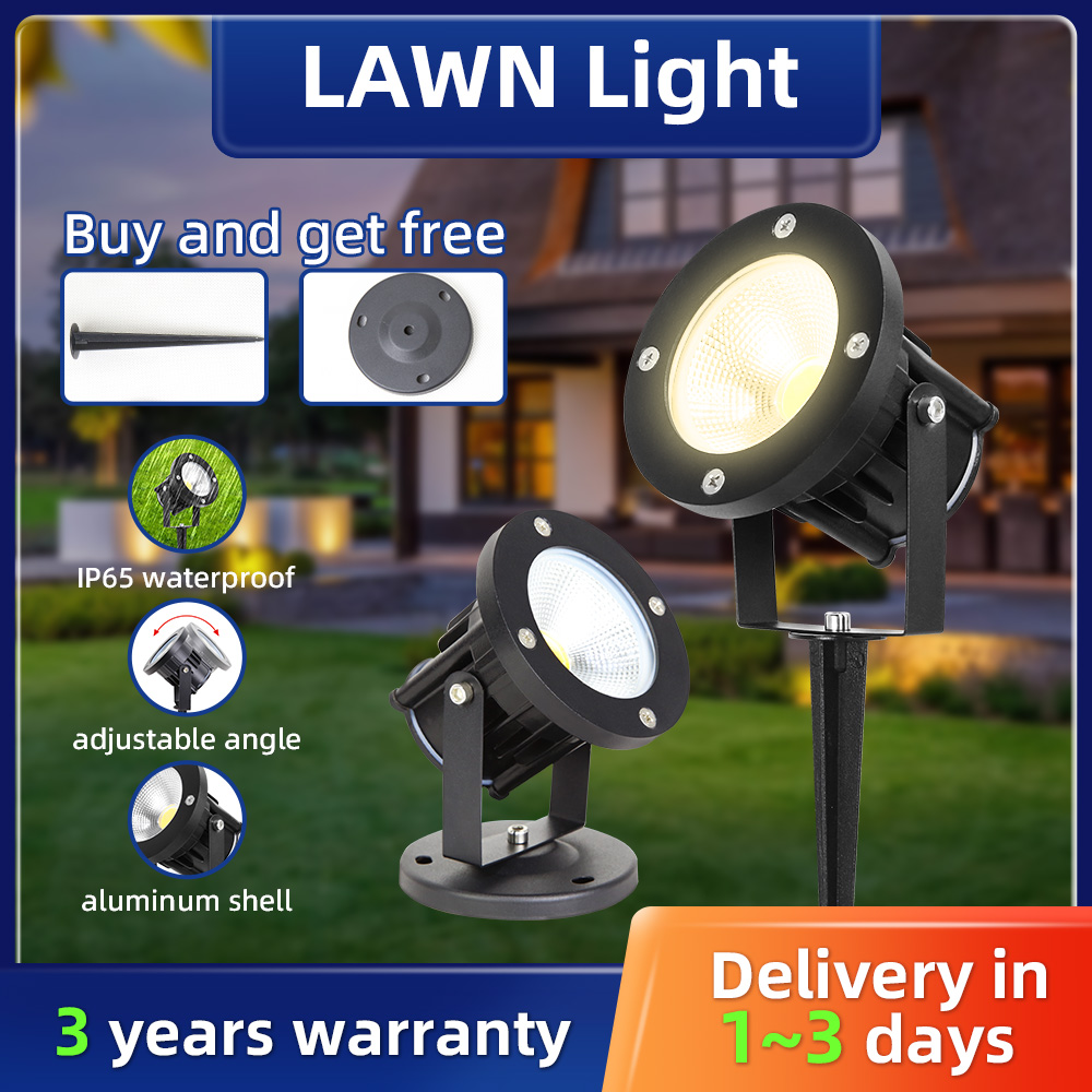 LED GU10 ไฟสวนโคมไฟสนามหญ้ากลา - Outdoor Lighting For Backyard บทวิจารณ์และราคา