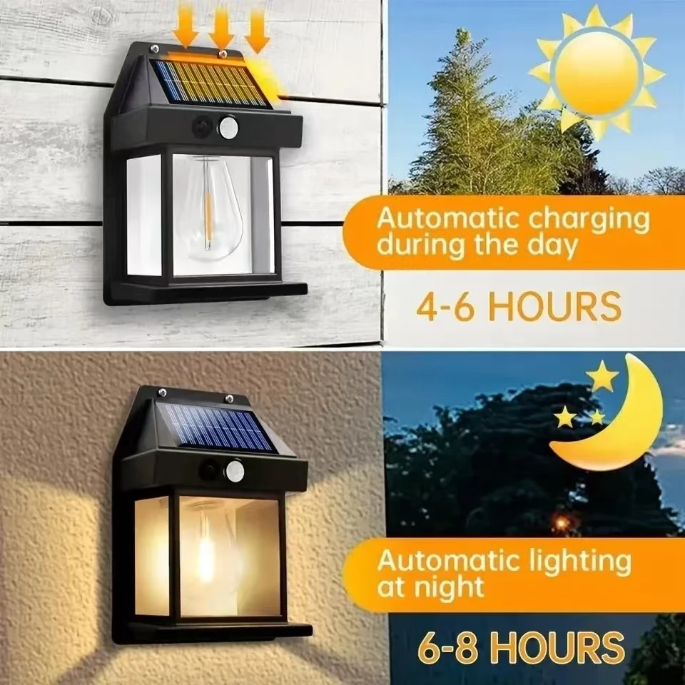 ไฟติดผนังโซลาร์เซลล์แบบทังสเตน - Outdoor Lighting For Backyard บทวิจารณ์และราคา