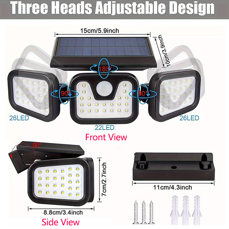 ไฟ LED พลังงานแสงอาทิตย์ 74 ดว - Outdoor Lighting Front Yard บทวิจารณ์และราคา