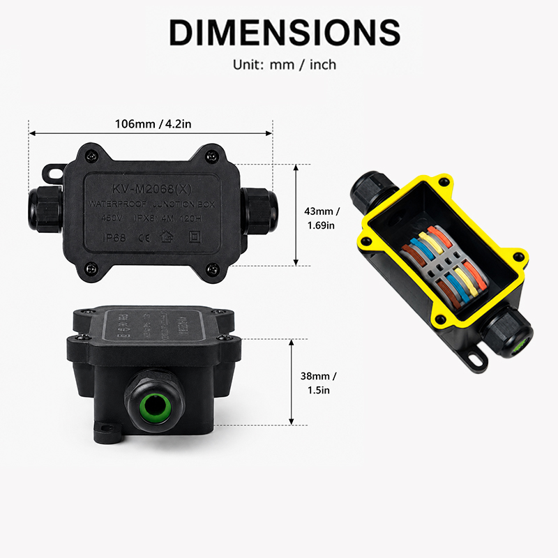 กล่องต่อสายไฟกันน้ำ IP68 แบบ 2 - Outdoor Lighting Junction Box บทวิจารณ์และราคา