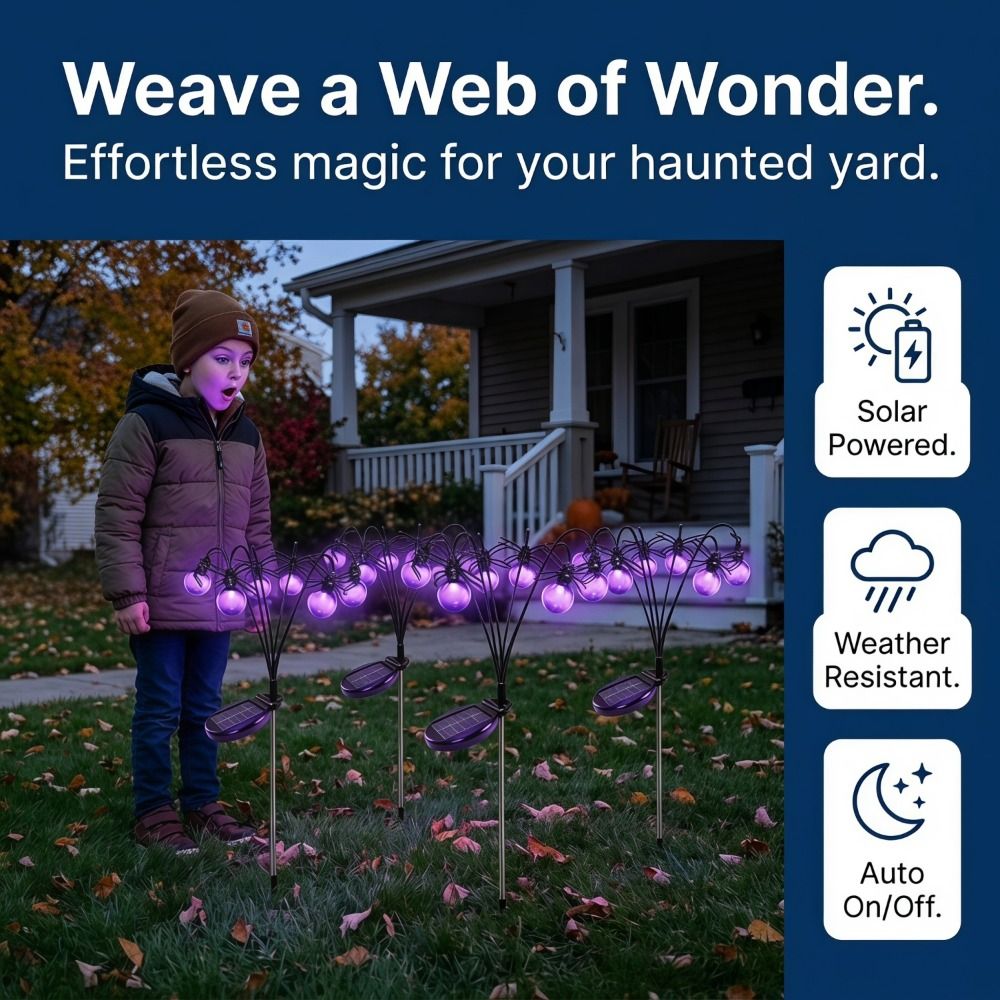 โครงกระดูกแสงสีม่วง ตกแต่งฮาโล - Outdoor Lighting Front Yard บทวิจารณ์และราคา