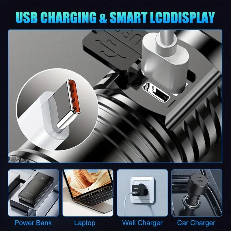 ไฟฉาย LED ยุทธวิธี 2000LM ชาร์ - Outdoor Lighting Junction Box บทวิจารณ์และราคา