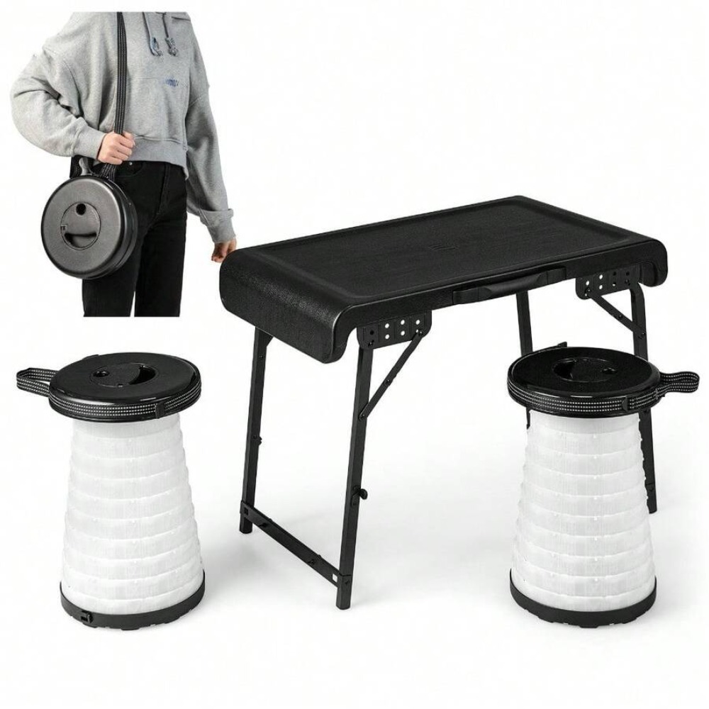 ชุดโต๊ะและเก้าอี้พับได้ 3 ชิ้น - Outdoor Lighting Setup บทวิจารณ์และราคา