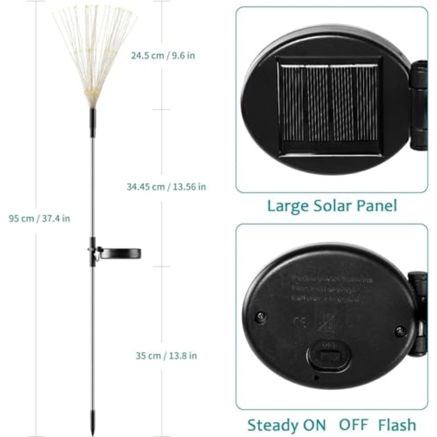 ไฟพลังงานแสงอาทิตย์รูปดอกไม้ไฟ - Outdoor Lighting Pathway บทวิจารณ์และราคา